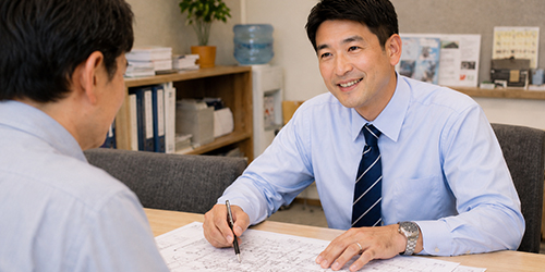 営業部門の打ち合わせイメージ
